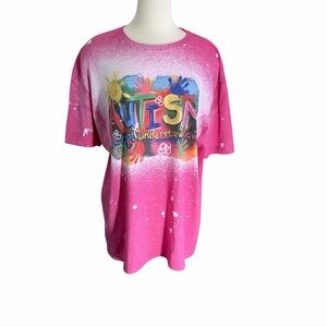 Women’s Autism Awareness Pink Graphic T-Shirt